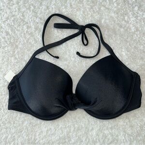 Aerie Push Up Underwire Black Bikini Top 32D NWT